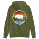 Atoll Board Co Unisex Box Hoodie with Atoll Landscape Graphic - Military Green, XL - Military Green,XL, 62CEF7DDDE2C2Military-Green-XL