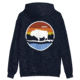Atoll Board Co Unisex Box Hoodie with Atoll Landscape Graphic - Navy, 2XL - Navy,2XL, 62CEF7DDDE2C2Navy-2XL