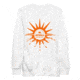 Atoll Board Co Unisex Crew Neck Sweatshirt with Atoll Horizon Sunset Graphic - White, M - White,M, 6451926B946B4White-M
