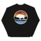 Atoll Board Co Unisex Crew Neck Sweatshirt with Atoll Landscape Graphic - Black, 2XL - Black,2XL, 636AA060D522CBlack-2XL
