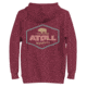 Atoll Board Co Unisex Hoodie with Atoll Dimond Graphic - Maroon, 3XL - Maroon,3XL, 637BCFDBC6553Maroon-3XL