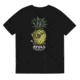 Atoll Board Co Unisex Organic Cotton Tee with Atoll Pineapple Head Graphic - Black, 2XL - Black,2XL, 6494C56223AA1Black-2XL