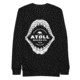 Atoll Board Co Unisex Premium Sweatshirt with Atoll Shark Fossil Graphic - Black, L - Black,L, 648746419EE75Black-L