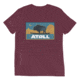 Atoll Board Co Unisex Premium Tri Blend Tee with Atoll Sunset Logo Night Edition - Maroon Triblend, L - Maroon Triblend,L, 629A4D0F8EE49Maroon-Triblend-L