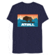 Atoll Board Co Unisex Premium Tri Blend Tee with Atoll Sunset Logo Original Edition - Navy Triblend, XL - Navy Triblend,XL, 629A4B94B49D2Navy-Triblend-XL
