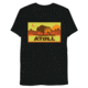 Atoll Board Co Unisex Tri Blend T-shirt with Atoll Sunset Logo Hunter Edition - Charcoal-Black Triblend, M - Charcoal-Black Triblend,M, 629A490B453C7Charcoal-Black-Triblend-M