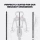 Ballista Piercer 20 in 2-Vanes Crossbow Bolts, Pack of 6, BAL-BL-07
