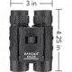 Barska 10x25mm Waterproof Compact Binocular, Black, Small AB12725