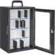 Barska 36 Capacity Smartphone Lock Box w/Key Lock and Carry Handle, Black, Medium, CB14104