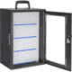 Barska 36 Capacity Smartphone Lock Box w/Key Lock and Carry Handle, Black, Medium, CB14104