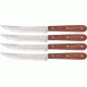 Bear &amp; Son Steak Knife Set, High Carbon SS Blade, RoseWood Handle BC2STKR