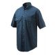 Beretta TM Shooting Shirt S/S, Blue, Medium, LU16207561053DM