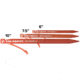 Big Agnes Dirt Dagger UL Tent Stakes, Pack of 30, 6in, Orange, ADD6BULK3021