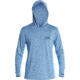 Billabong Arch Mesh Hooded Long Sleeve Surf Shirt - Mens, Royal Heather, Small, MR691BAR-ryh-S