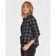 Billabong Venture Out Long Sleeve Flannel Shirt - Womens, Black White, Small, J507MVEN-BCI-S