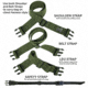 Bino Dock Bino Bag Green Includes 3 Straps &amp; Safety Crd