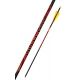 Black Eagle Arrows Outlaw Feather Fletched Arrows - .005in 6 Pack - 500, Black, Yellow, Red, 500 Spine, Fletch-0004