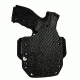 Black Rhino Concealment Tactical Carrier OWB Holster System w/ Light Holster - Springfield Armory, Model Springfield Armory XD .45 5in, LHded Shooter, Cant 0 Degrees, Carbon Fiber Black, 191204831931