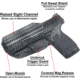 Black Scorpion Outdoor Gear CZ P-10 C IWB Kydex Holster, Right Hand, Carbon Fiber, HC11-IWB01-SCOSCZP10-CFRH