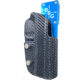 Black Scorpion Outdoor Gear Pro Heavy Duty Competition Holster, RH, Smith &amp; Wesson M&amp;P/ M&amp;P M2.0, 4.25in Barrel, 1.5 - 1.75in Belts, Kydex/ 6066 Aluminum, Carbon Fiber/Blue, HCD3-USPSABS-MP9CFRH