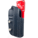 Black Scorpion Outdoor Gear Pro Heavy Duty Competition Holster, Right Hand, Smith &amp; Wesson M&amp;P/ M&amp;P M2.0, 4.25in Barrel, 1.5 - 1.75in Belts, Kydex/ 6066 Aluminum, Carbon Fiber/Red, HCD2-USPSA-MP9CFRH