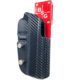 Black Scorpion Outdoor Gear Smith &amp; Wesson OWB Pro Heavy Duty Competition Holster, Right Hand, Carbon Fiber/Red, HCD2-USPSA-MP9CFRH