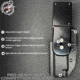 Black Scorpion Outdoor Gear Pro Heavy Duty Competition Kydex OWB Holster, Springfield Armory digy 5in w/ X300 , Right Hand, Black Shell Carbon Fiber, HCD1-USPSABS-PRODI5X300-CF