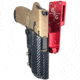 Black Scorpion Outdoor Gear Sig Sauer P320 Compact Pro Heavy Duty Competition Holster, Right Hand, Red Shell / Carbon Fiber, HCD2-USPSABS-P3204CFRH