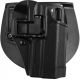 BlackHawk CQC SERPA w/Belt Loop and Paddle Holsters, Right Hand, Black, 410505BK-R