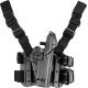 BlackHawk SERPA Tactical Level 3 Thigh Holster, Beretta 92/Beretta 96, Right Hand, Matte, Black, 430604BK-R