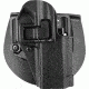 Blackhawk Serpa CQC Concealment Holster with Matte Finish w/Belt Loop and Paddle, Black, Right Hand, Ruger SR9, 410541BK-R