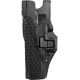 BlackHawk SERPA Level 3 Auto Lock Duty Holsters, Glock 19/Glock 23/Glock 31/Glock 32/Glock 17/Glock 22, Right Hand, Basketweave, Black, 44H100BW-R