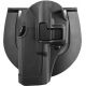 BlackHawk Sportster SERPA CMG Paddle Holster, Glock 31/Glock 17/Glock 22, Left Hand, Matte, Gunmetal Gray, 413500BK-L