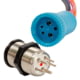BlueWater 22mm Push Button Switch - Off/On Contact - Blue/Red LED, One Size, 9059-1113-1