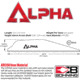 Bohning Alpha Vanes, 100 Pack, Purple, 101062PU28