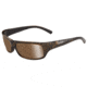 Bolle Fierce Single Vision Prescription Sunglasses, Shiny Brushed Brown Frame-11943SV