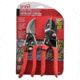 BOND 2 PC Pruner Set - 8in Bypass pruner and 7-3/4in Anvil Pruner, Red Handles 3105