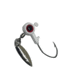 Bonehead Tackle BX Bladed Jig Heads - 1/16 oz, White, BH-BXB116WHT