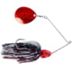 Booyah J.C. Covert Series Night Time Single-Colorado Spinnerbait Fishing Hook, 3/4oz, 1 Piece, Black/Red, BYCVS34RBC732