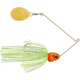 Booyah J.C. Covert Spinnerbait, 1/2oz, G Col Wt Cht Slvsc/Org Hd, BYCVS12GC729O