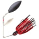 Booyah Pikee Double Willow Spinnerbait Mustad Fishing Hook, 5/0, 1/2 oz, 1 Piece, Red Craw, BYPK12707