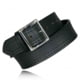 Boston Leather 1.75in 4-Row Stitched Garrison Belt - Men's, Black, 6506-3-46-GLD