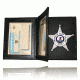 Boston Leather Book Style Badge Case With 2 Id Windows, Soft Leather - 122-S-4143