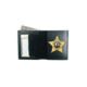 Boston Leather Book Style Badge Wallet, Black - 150-S-5051
