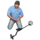 Bounty Hunter Quick Draw II Metal Detector with Carry Bag &amp; Pin Pointer, Black &amp; Red QD2GWP