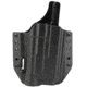 Bravo Concealment OWB BCA Light Bearing Holster W/1.5 in Belt Loops, Glock 17, 22, 31, 47 W/Steamlight TLR-1, Right Hand, Polymer, Black, BC30-1004