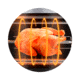 BRAZILIAN FLAME 03-LX Red Gas Rotisserie 3 Skewer Grill, Red, BG-03LX Red