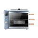 BRAZILIAN FLAME 03-LXK Silver Gas Rotisserie 3 Skewer Grill, Silver, BG-03 LXK Silver