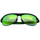 Breed Jupiter Sunglasses, Black Titanium Frame, Blue-Green Lens BSG019GM
