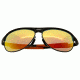 Breed Jupiter Sunglasses, Black Titanium Frame, Gold-Yellow Lens BSG019BK